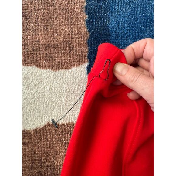 NWOTY Mario Serrani Red Knit Skirt Made in Italy - Picture 3 of 5